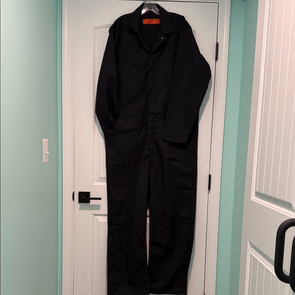 *NEW - Red Kap Black Men's Coveralls (sz 48 reg)